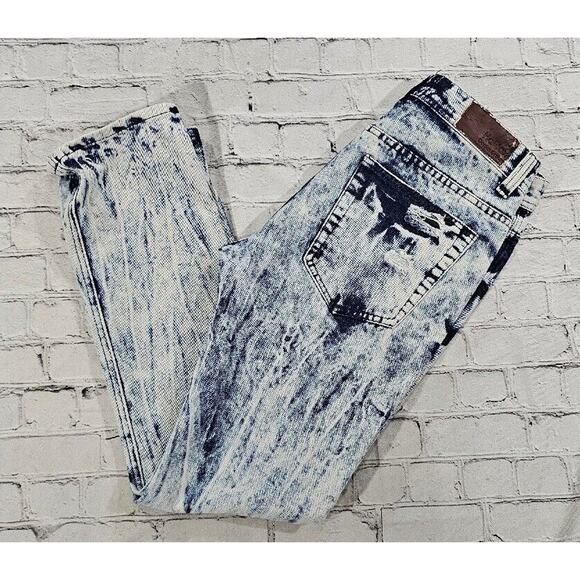 Halifax Denim Group Blue Jeans Bleached Distressed MENS SIZE 30X30 - Picture 12 of 15